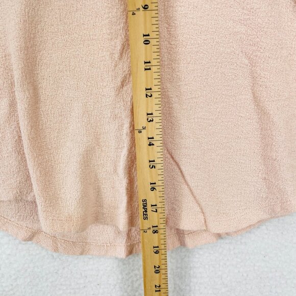 Madewell Ingrid Dolman Flutter Sleeve Top Women’s Size XS Blush Pink Cotton - Picture 5 of 7